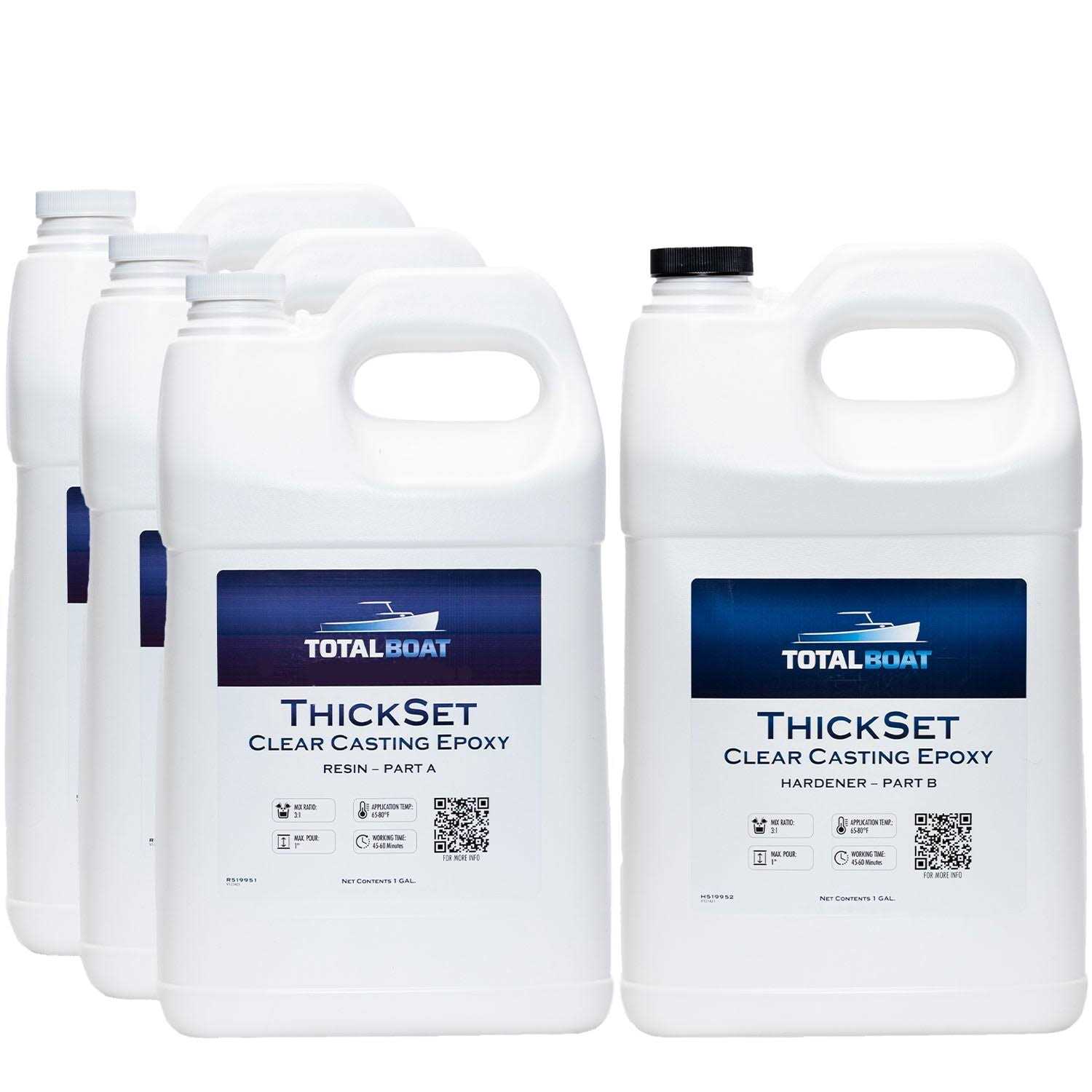 TotalBoat Thickset Deep Pour Clear Casting Epoxy Kits Kit - Zenithce