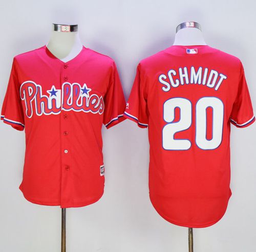 Phillies #20 Mike Schmidt Red New Cool Base Stitched Jersey - Zenithce