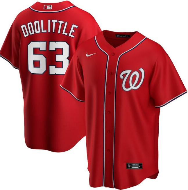 Washington Nationals Red #63 Sean Doolittle Cool Base Stitched Jersey - Zenithce
