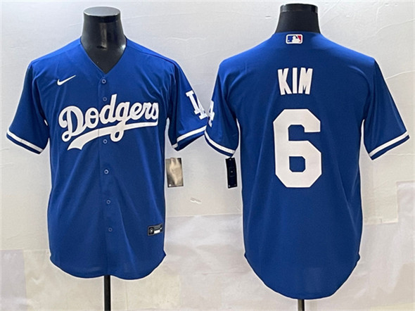 Los Angeles Dodgers #6 Hyeseong Kim Royal Cool Base Stitched Jersey - Zenithce