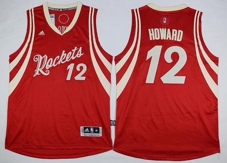 Houston Rockets #12 Dwight Howard Revolution 30 Swingman 2015 Christmas Day Red Jersey - Zenithce