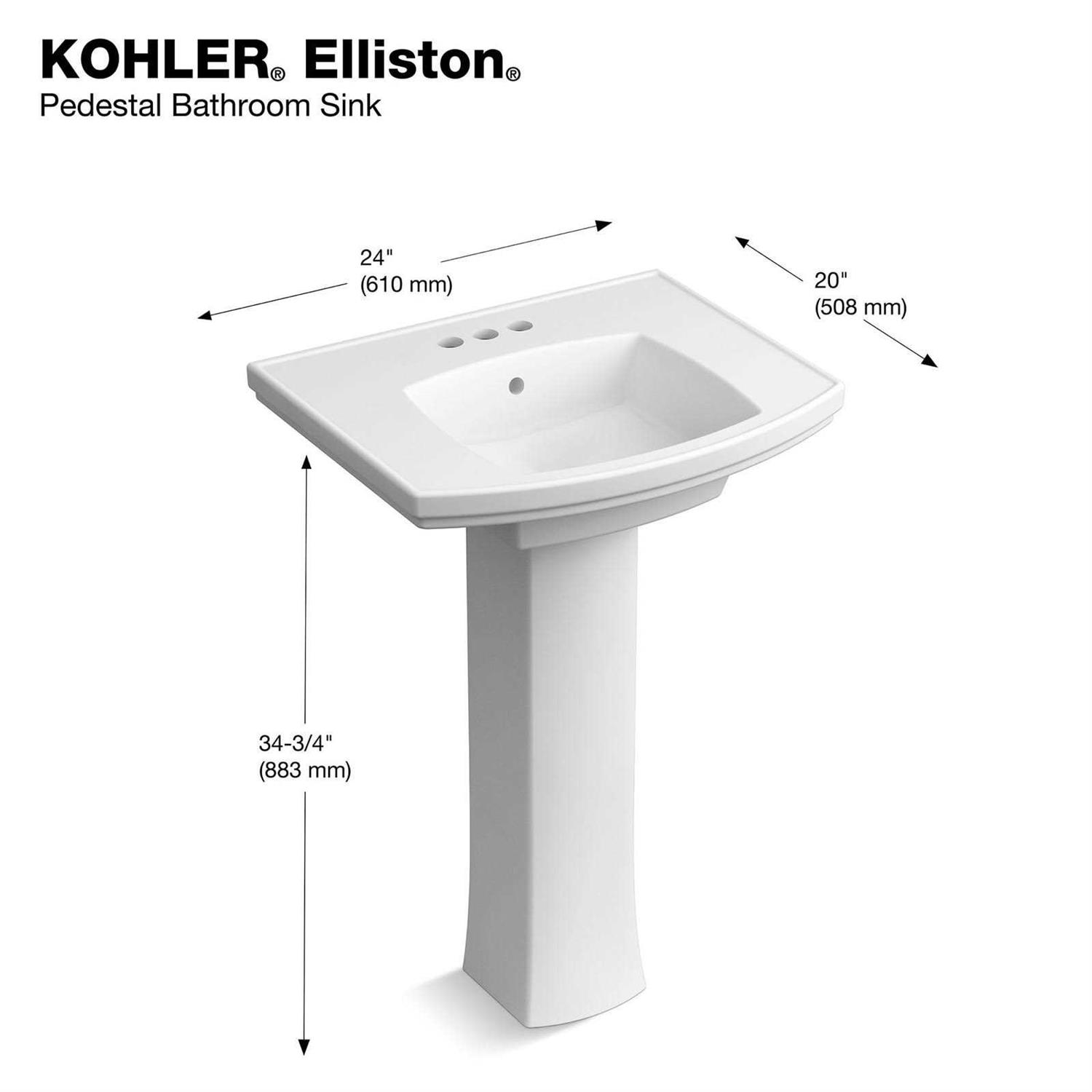 KOHLER Elliston Elongated Chair Height 2-piece WaterSense Soft Close Toilet 12-in Rough-in 1.28-GPF 33202-0 - Zenithce