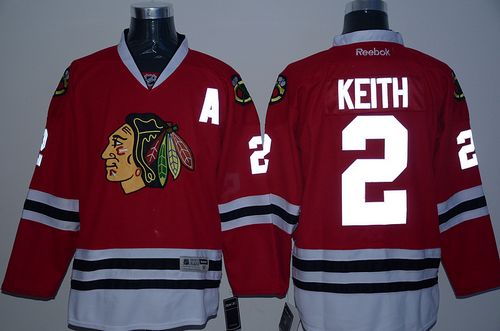 Blackhawks #2 Duncan Keith Red Reflective Version Stitched Jersey - Zenithce