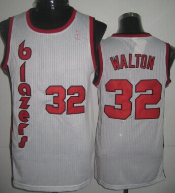 Portland Trail Blazers #32 Bill Walton White Swingman Throwback Jersey - Zenithce