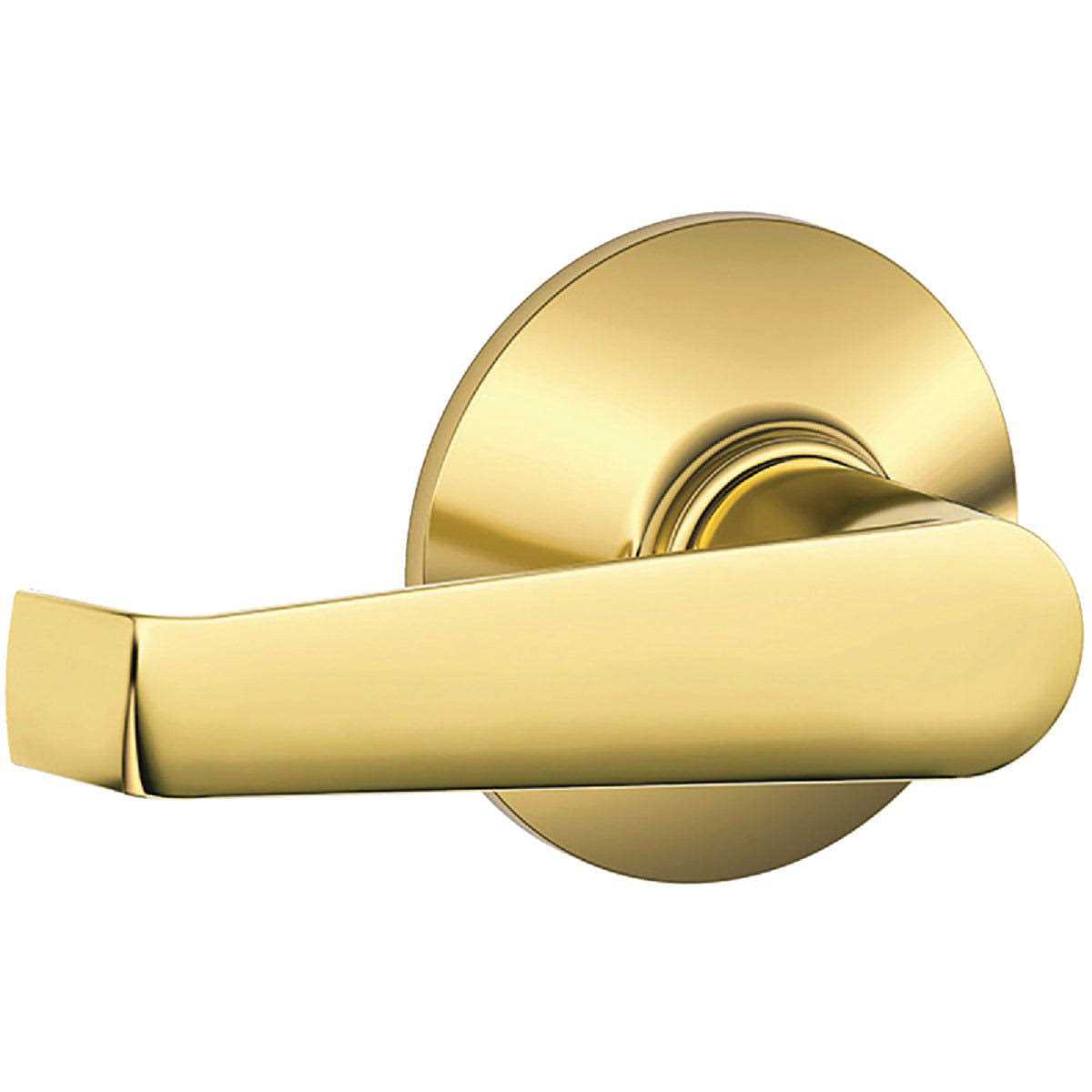 Schlage Dummy Lever Flair Bright Brass Right Handed - Zenithce