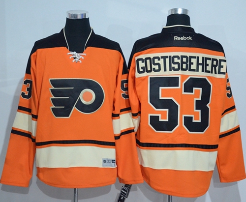 Flyers #53 Shayne Gostisbehere Orange Alternate Stitched Jersey - Zenithce