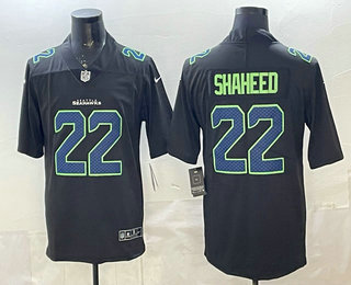 Seattle Seahawks #22 Rashid Shaheed Limited Black Fashion Vapor Jersey - Zenithce
