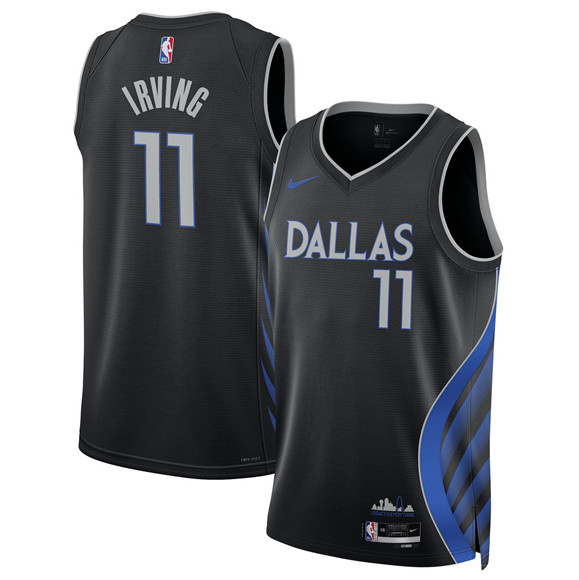 Dallas Mavericks #11 Kyrie Irving Black 2025-26 City Edition Stitched Jersey - Zenithce