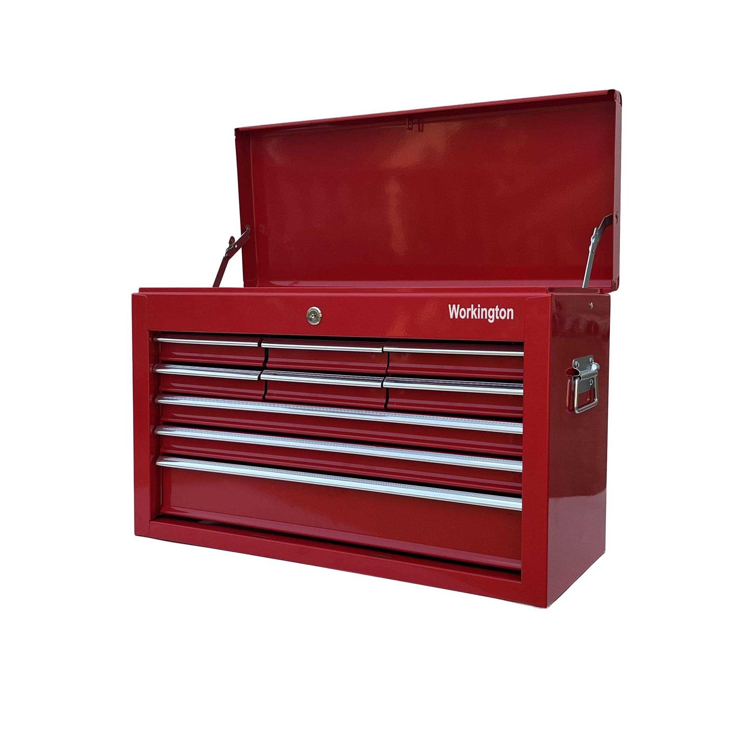 Workington Portable Metal Tool Chest with 6 Drawers 24 6-Drawer Tool Chest Cabinet with Ball Bearing Drawer Slides - Zenithce