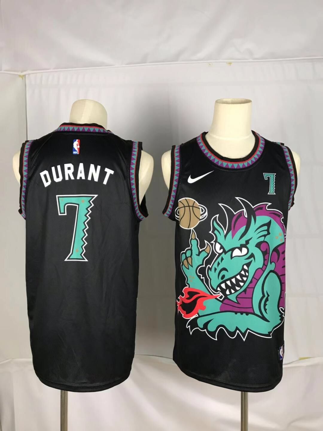 Brooklyn Nets 7 Durant Black dragon 2021 Jersey - Zenithce