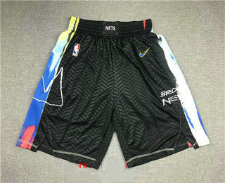 Brooklyn Nets NEW Black 2021 City Edition Swingman Stitched Shorts - Zenithce