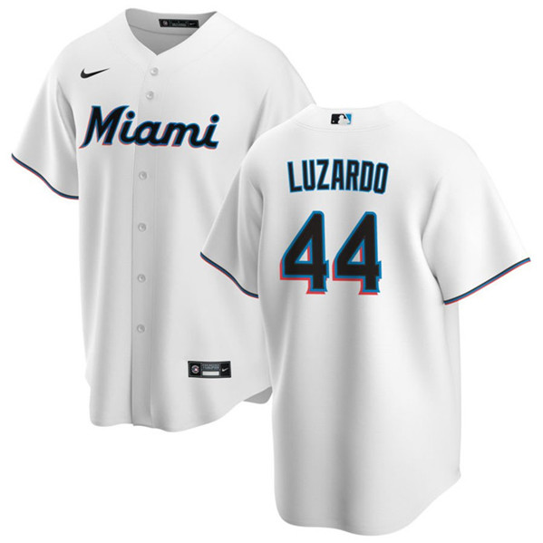 Miami Marlins #44 Jesús Luzardo White Cool Base Stitched Jersey - Zenithce