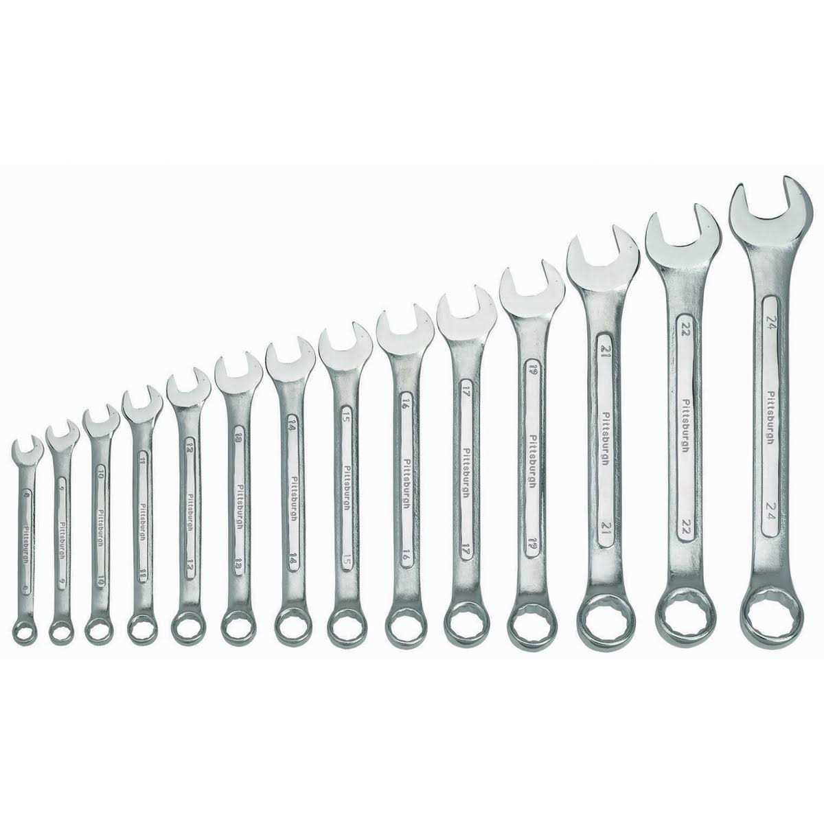 Pittsburgh Raised Panel Combination Wrench Set - Zenithce