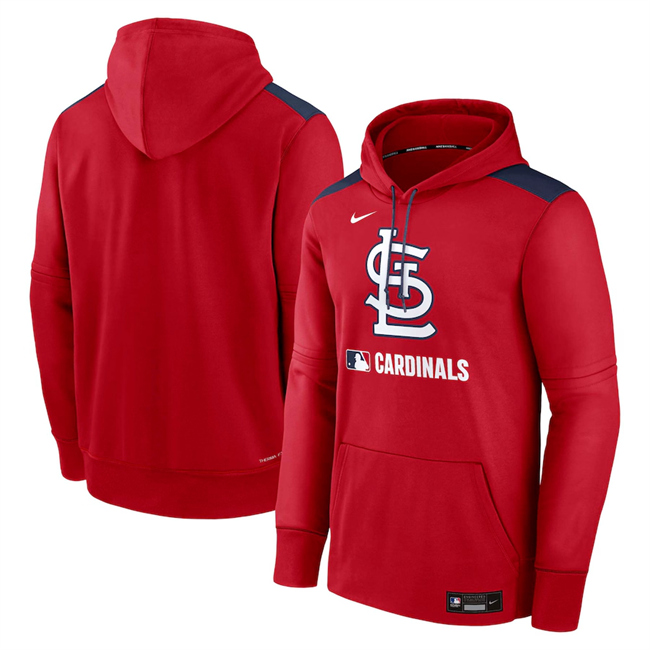 St. Louis Cardinals Red Collection Performance Pullover Hoodie - Zenithce