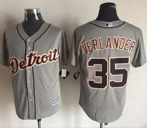Tigers #35 Justin Verlander Grey New Cool Base Stitched Jersey - Zenithce