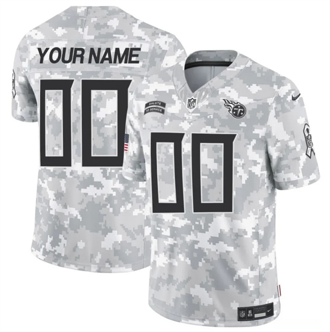 Tennessee Titans Custom Arctic Camo 2024 F.U.S.E. Salute To Service Limited Stitched Jersey - Zenithce