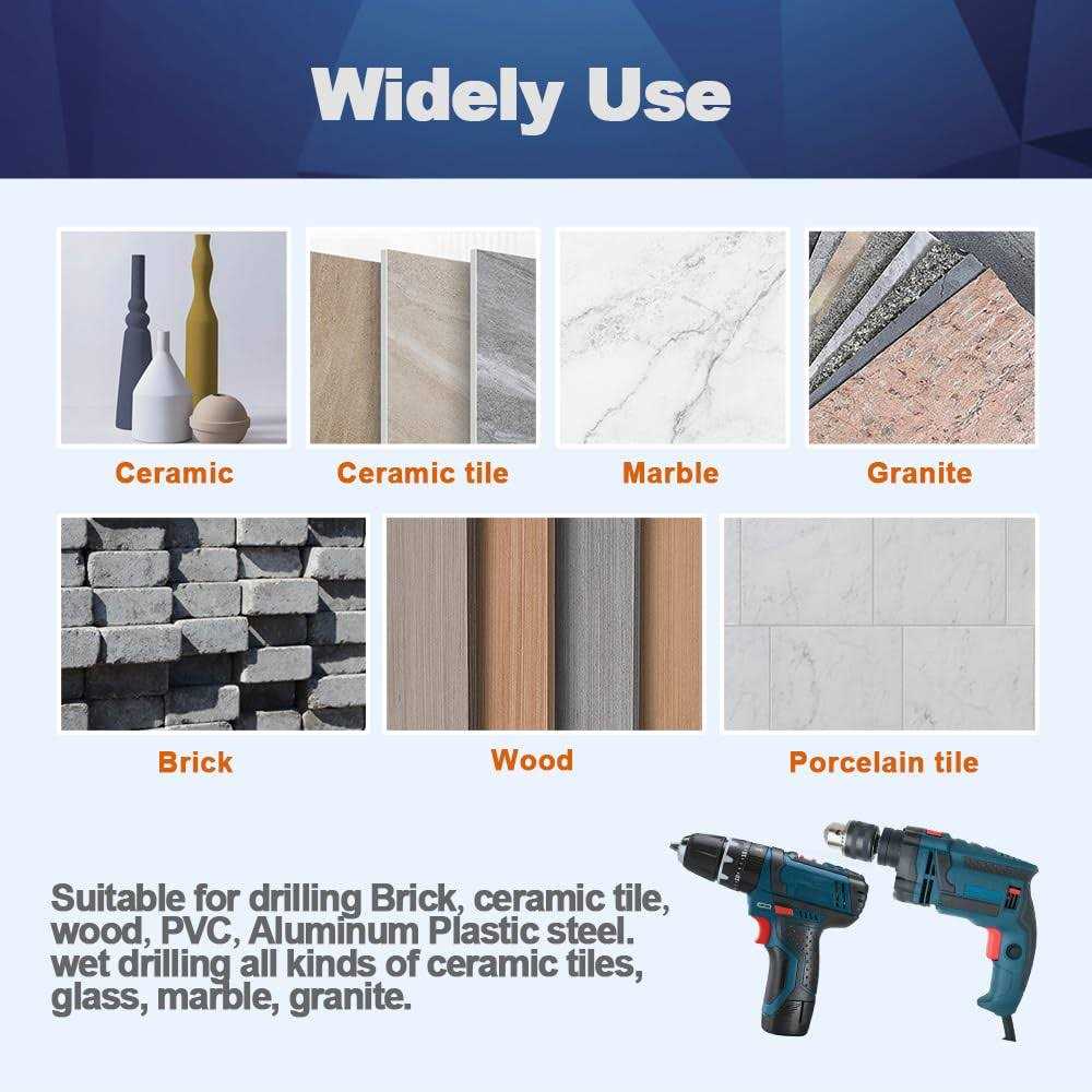 Dry Diamond Core Drill Bit Set,BRSCHNITT 2 Diamond Hole Saw Core Drill Bit with Triangle Shank for Porcelain Tile Ceramic Stone - Zenithce