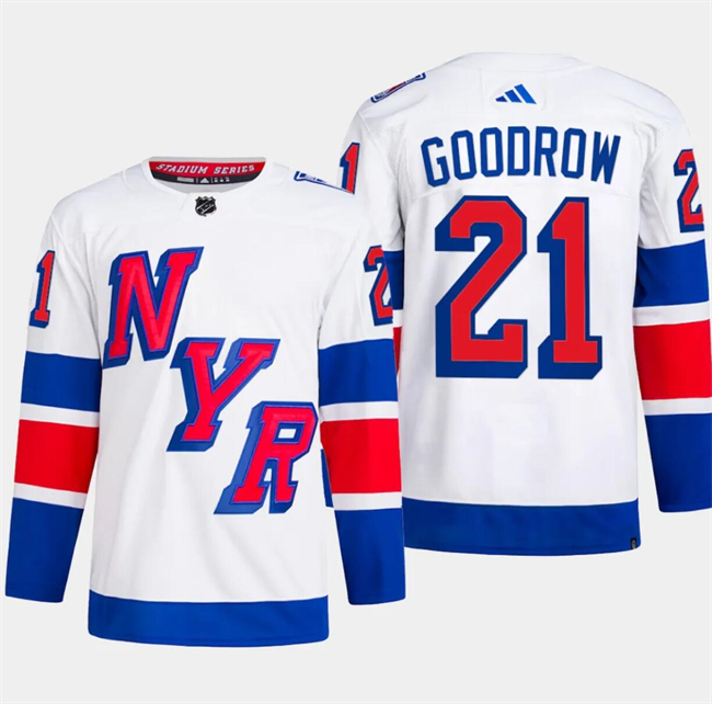 New York Rangers #21 Barclay Goodrow White 2024 Stadium Series Stitched Jersey - Zenithce