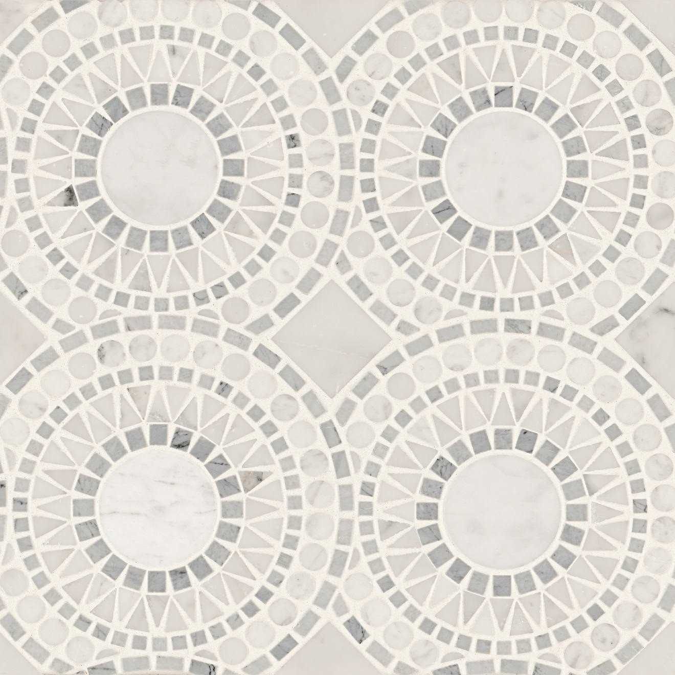 Solis Honed Marble Blend Mosaic Tile Bedrosian Tile & Stone - Zenithce