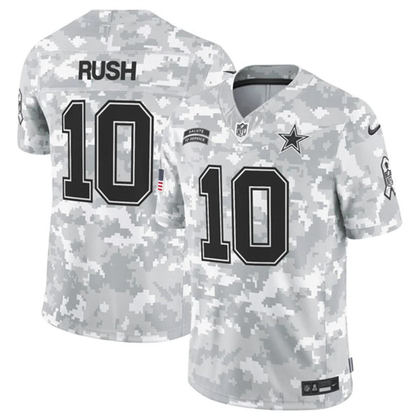 Dallas Cowboys #10 Cooper Rush Arctic Camo 2024 F.U.S.E. Salute To Service Limited Stitched Jersey - Zenithce