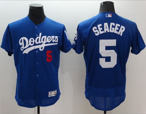 Dodgers #5 Corey Seager Blue Flexbase Authentic Collection Stitched Jersey - Zenithce