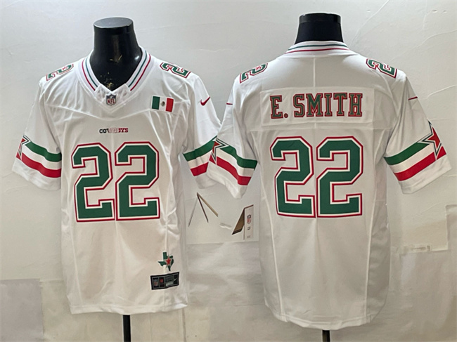 Dallas Cowboys #22 Emmitt Smith 2024 Mexico White F.U.S.E. Stitched Jersey - Zenithce