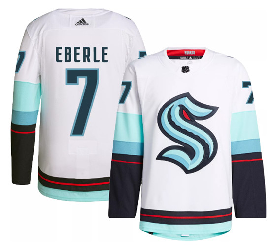 Seattle Kraken #7 Jordan Eberle White Stitched Jersey - Zenithce
