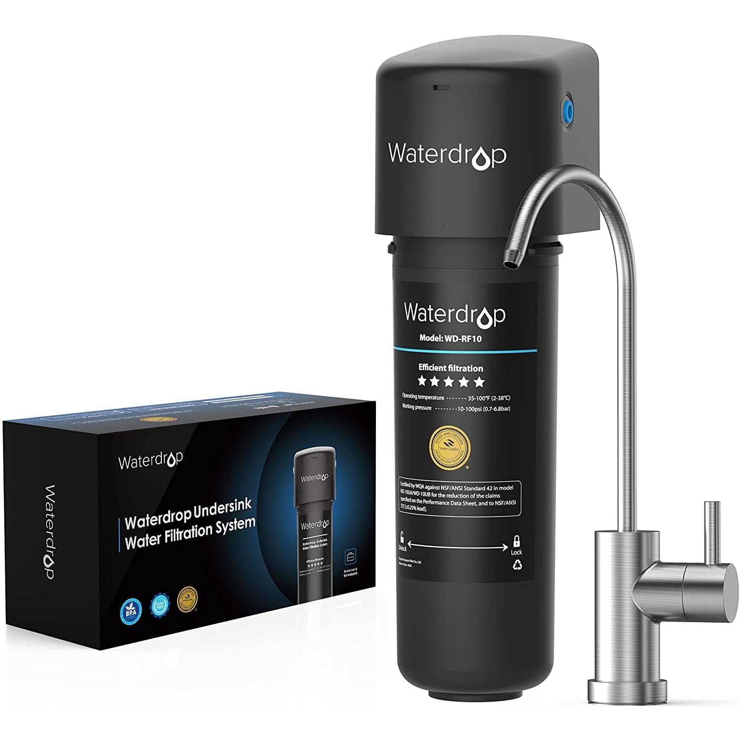 Waterdrop 10UB 8000 Gal. Under-Sink Water Filter System - Zenithce