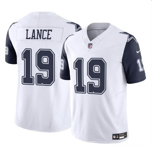 Dallas Cowboys #19 Trey Lance White 2023 F.U.S.E Vapor Untouchable Limited Stitched Jersey - Zenithce