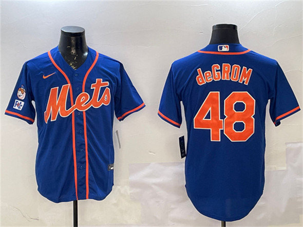 New York Mets #48 Jacob DeGrom Royal 2025 Spring Training Cool Base Stitched Jersey - Zenithce