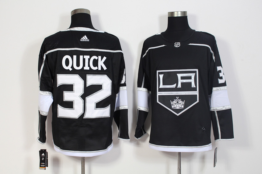 Los Angeles Kings #32 Jonathan Quick Black Stitched Adidas Jersey - Zenithce