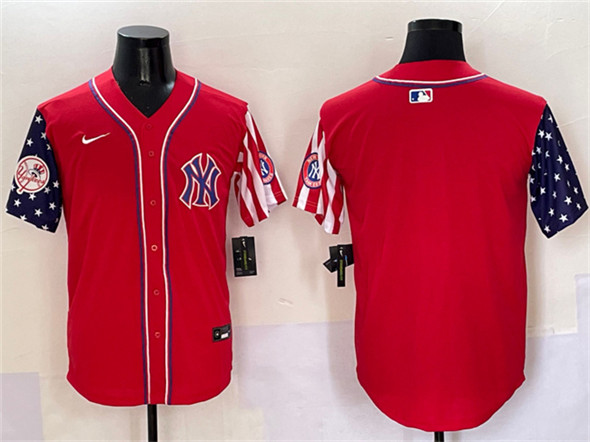 New York Yankees Blank Red American Style Limited Stitched Jersey - Zenithce