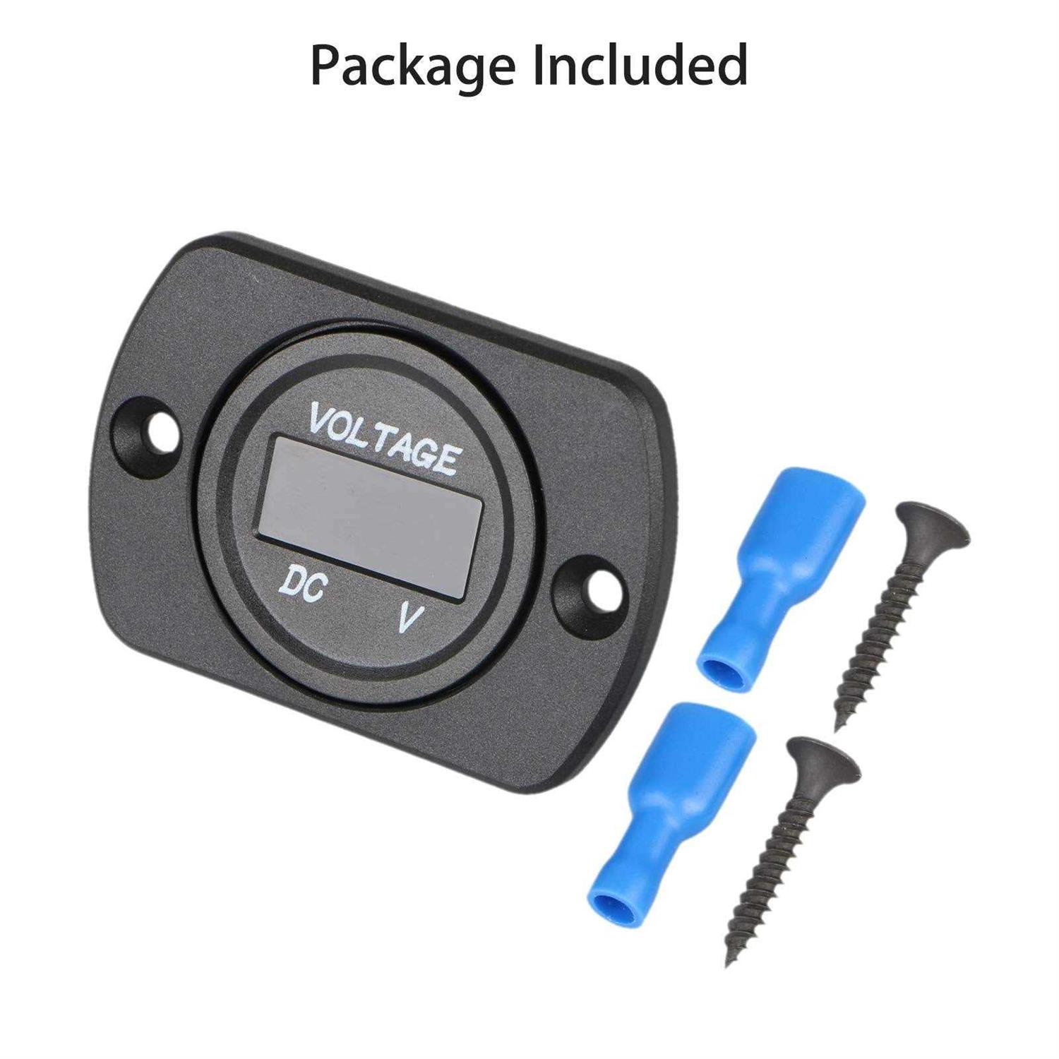 DC 12V 24V Car Voltmeter with LED Digital Display - Zenithce