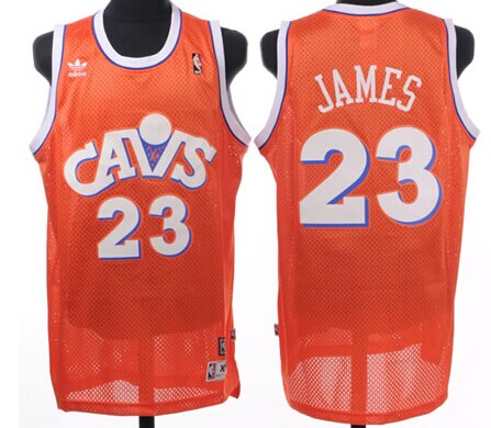 Cleveland Cavaliers #23 LeBron James CavFanatic Orange Swingman Throwback Jersey - Zenithce
