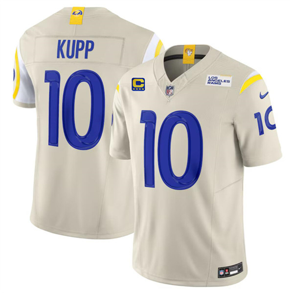 Los Angeles Rams #10 Cooper Kupp Bone 2024 F.U.S.E. With 4-Star C Patch Vapor Untouchable Stitched Jersey - Zenithce