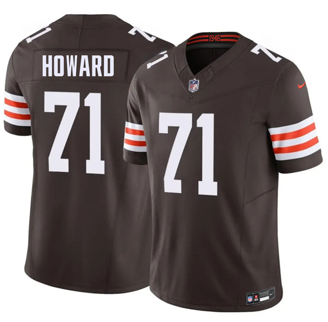 Cleveland Browns #71 Tytus Howard Brown F.U.S.E. Vapor Limited Stitched Jersey - Zenithce