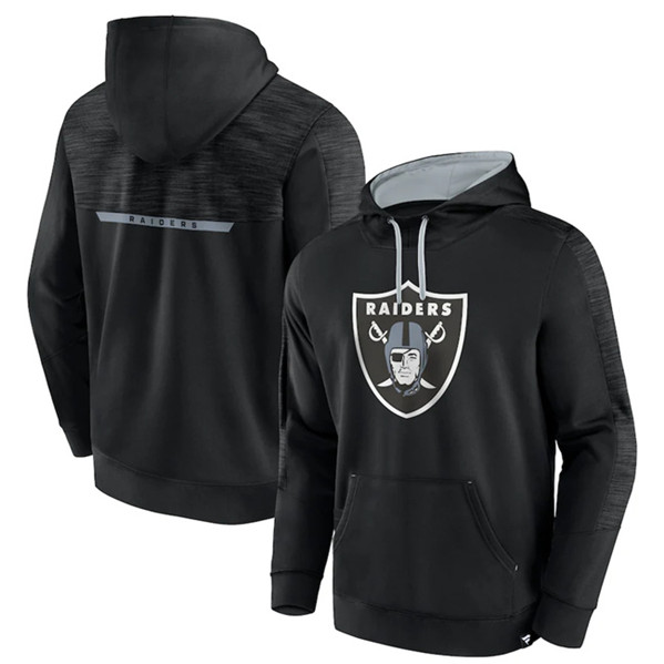 Las Vegas Raiders Black Defender Evo Pullover Hoodie - Zenithce