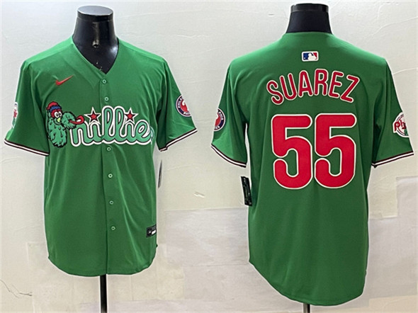 Philadelphia Phillies #55 Ranger Suárez Green Phanatic Limited Stitched Jersey - Zenithce