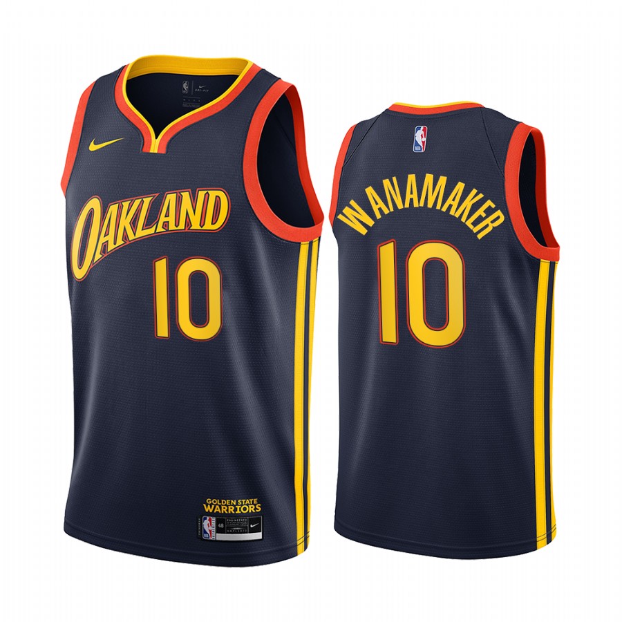 Warriors #10 Brad Wanamaker Navy Swingman 2020-21 City Edition Jersey - Zenithce