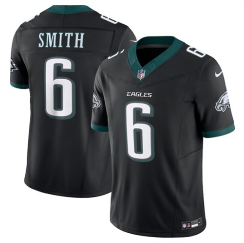 Philadelphia Eagles #6 DeVonta Smith Black 2024 New F.U.S.E. Vapor Untouchable Limited Jersey - Zenithce