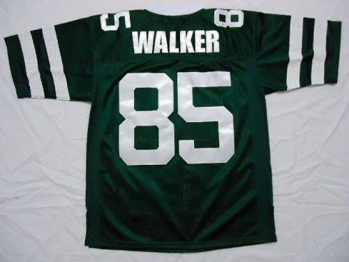 Mitchell And Ness Jets #85 Wesley Walker Green Stitched Throwback Jersey - Zenithce