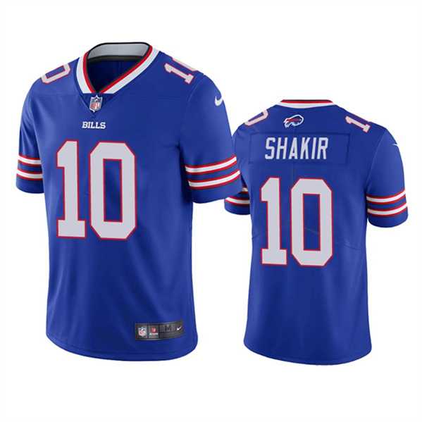 Buffalo Bills #10 Khalil Shakir Blue Vapor Untouchable Limited Stitched Jersey - Zenithce