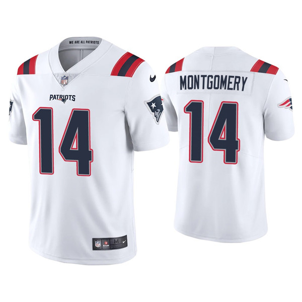 New England Patriots #14 Ty Montgomery White Vapor Untouchable Limited Stitched Jersey - Zenithce