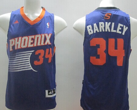 Phoenix Suns #34 Charles Barkley Revolution 30 Swingman Purple Jersey - Zenithce