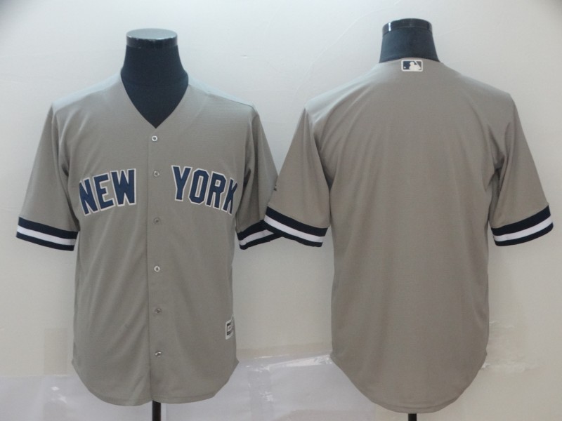 New York Yankees Gray Cool Base Player Stitched Jersey - Zenithce