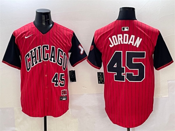 Chicago White Sox #45 Michael Jordan Red Black 2025 City Connect Limited Stitched Jersey - Zenithce