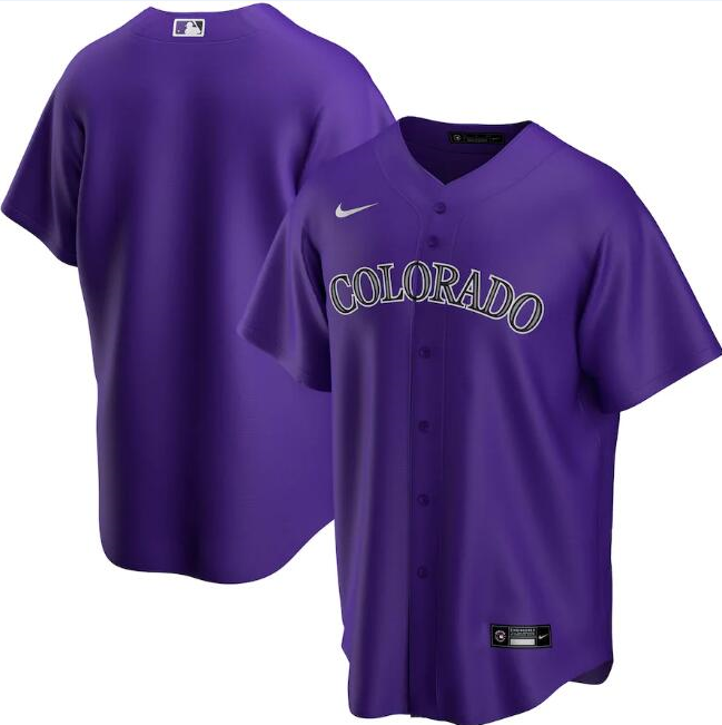 Colorado Rockies Purple Cool Base Stitched Jersey - Zenithce