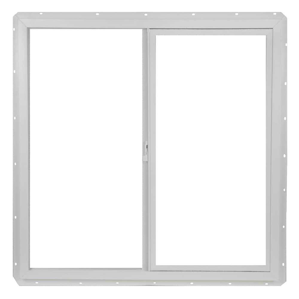 Project Source 10001 Series 35.5-in x 23.5-in x 3-in Jamb Left-operable Vinyl VUS3624PS - Zenithce