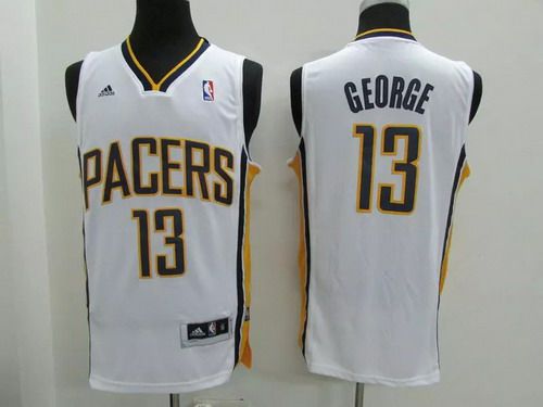 Indiana Pacers #13 Paul George Revolution 30 Swingman White Jersey - Zenithce