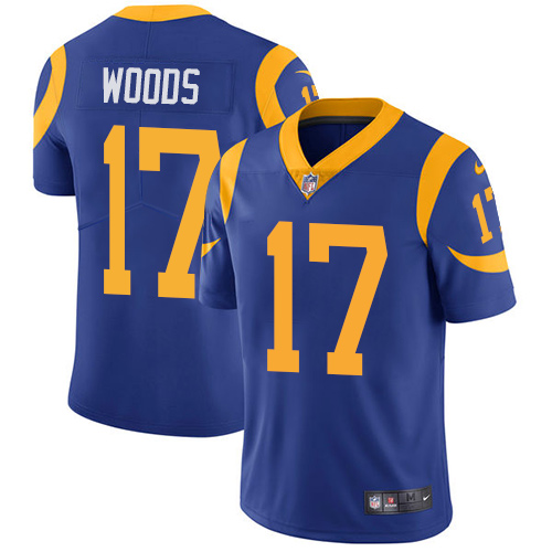 Los Angeles Rams #17 Robert Woods Royal Blue Vapor Untouchable Limited Stitched Jersey - Zenithce